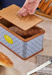 Doğal Ahşap Ekmek Kutusu - Amalfi - DIJITEKS