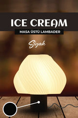 İce Cream Abajur - Siyah - DIJITEKS