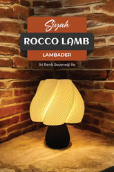 Rocco Lamp Lambader - Modern Abajur - Siyah - DIJITEKS