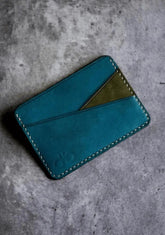 Turkuaz Green Deri Minimal Kartlık - DIJITEKS
