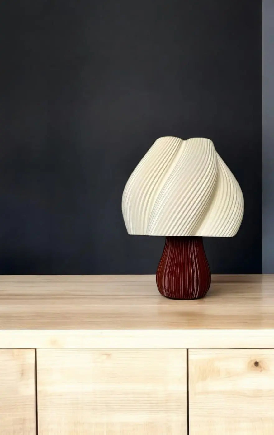 Rocco Lamp Lambader - Modern Abajur - Kahverengi - DIJITEKS