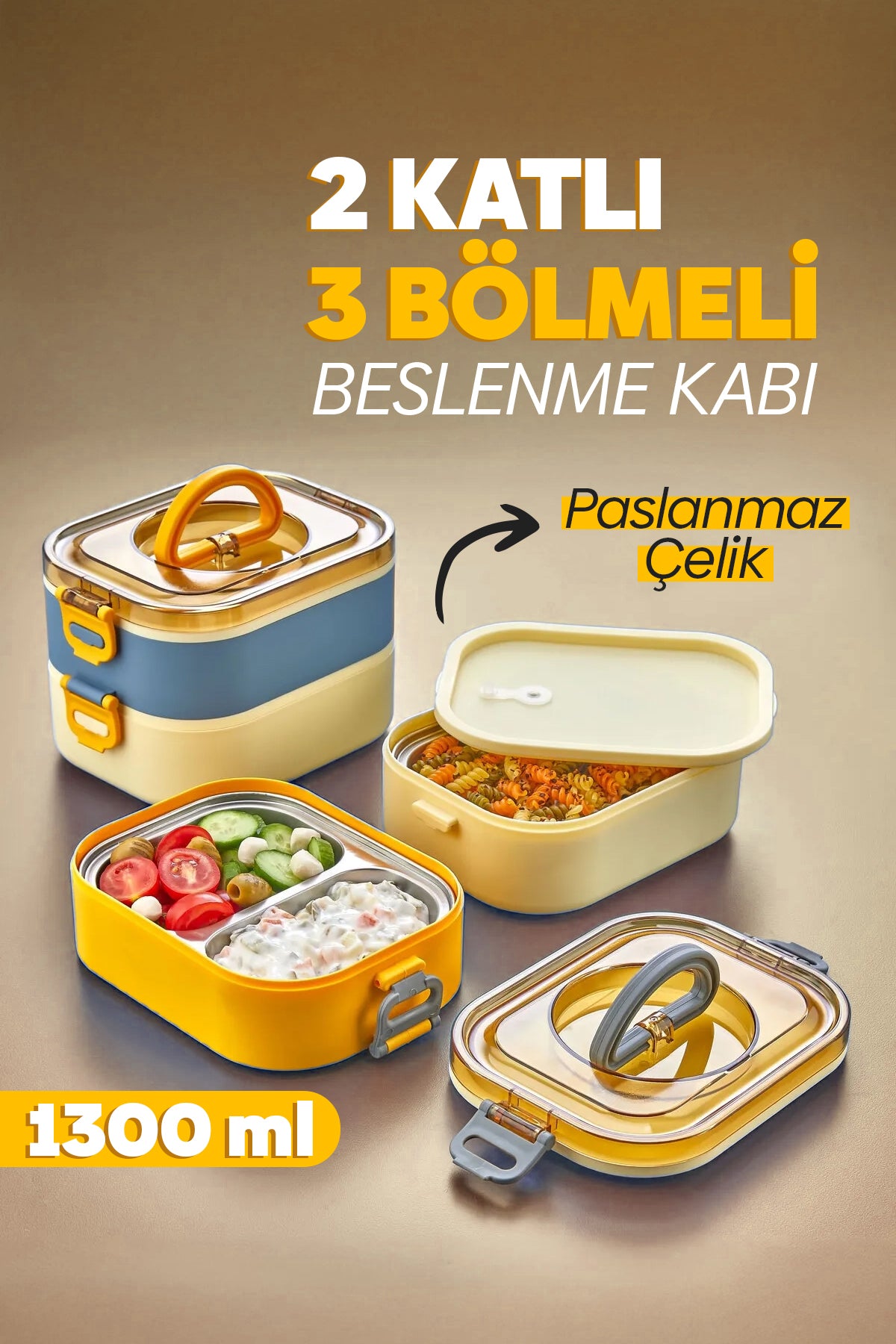 1300 ml Sefer Tası - Sarı - DIJITEKS